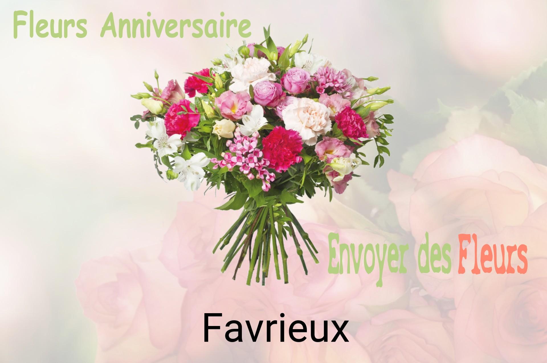 Bouquet de fleurs d’anniversaire livré à Favrieux