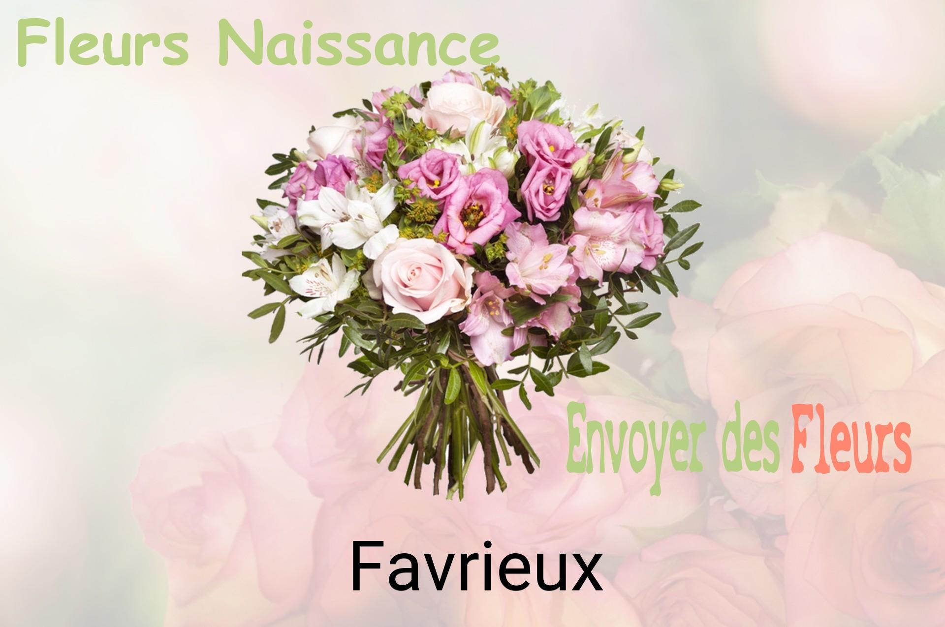 Bouquet de fleurs de naissance livré à Favrieux